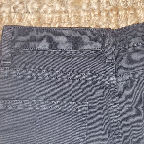 DENIM American Apparel Charcoal Grey Denim mini skirt Small Y2K Hipster - Picture 15 of 16